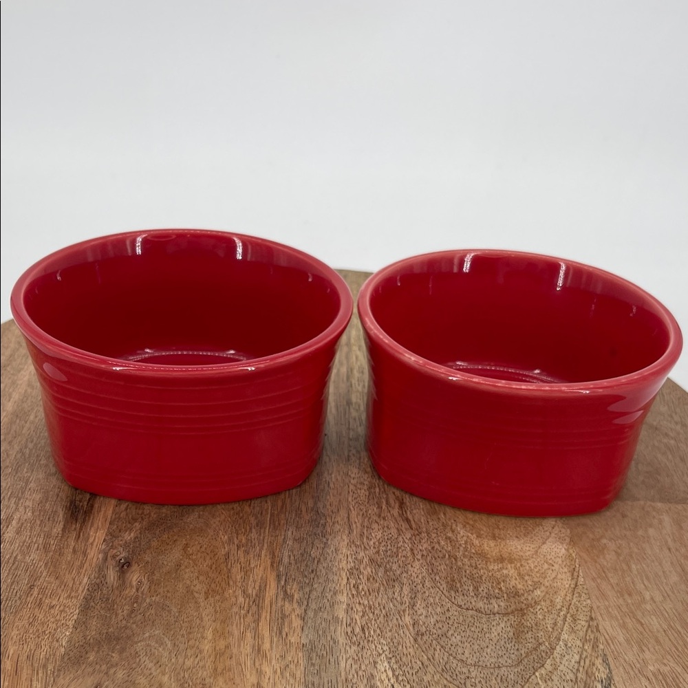 Fiestaware Scarlet Red 19oz. Square Soup/Cereal Bowls - Set of 2
